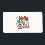 Julafton Gift Holly Jolly Baby Fraktsedel<br><div class="desc">Julafton Gift Holly Jolly Baby</div>