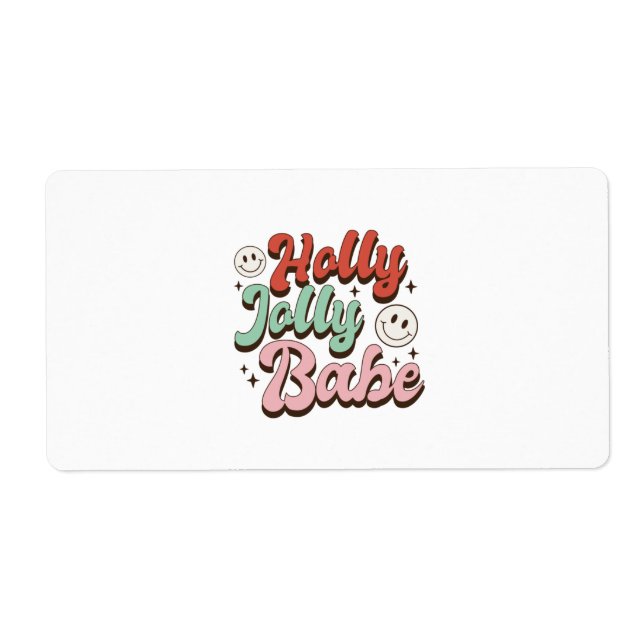 Julafton Gift Holly Jolly Baby Fraktsedel (Framsidan)