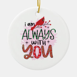Julafton Gift jag alltid är med dig Julgransprydnad Keramik