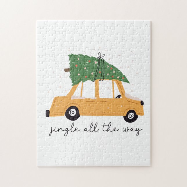 Julafton Gift Jingle hela vägen Pussel (Vertikal)