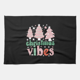 Julafton Gift jul Vibes Kökshandduk