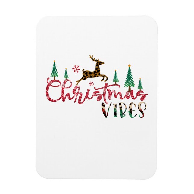Julafton Gift jul Vibes Magnet (Vertikal)