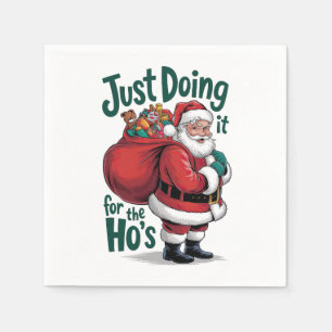 Julafton Gift Jultomten gör det bara Pappersservett