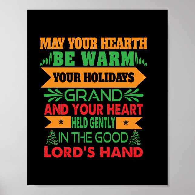 Julafton gift kan vara varm poster (Framsidan)
