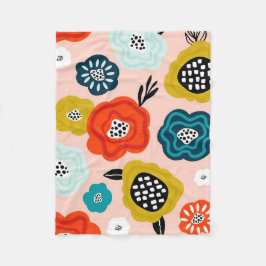 Julafton Gift Kreativ Decorative Fblommor Fleecefilt