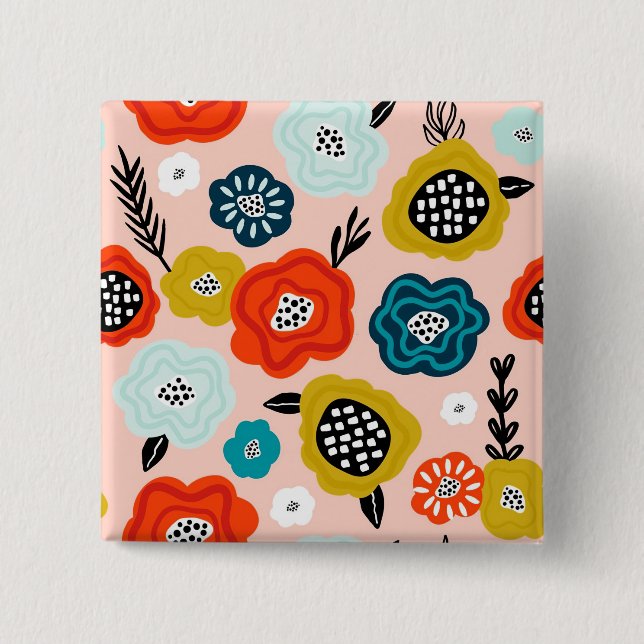 Julafton Gift Kreativ Decorative Fblommor Knapp (Framsida)