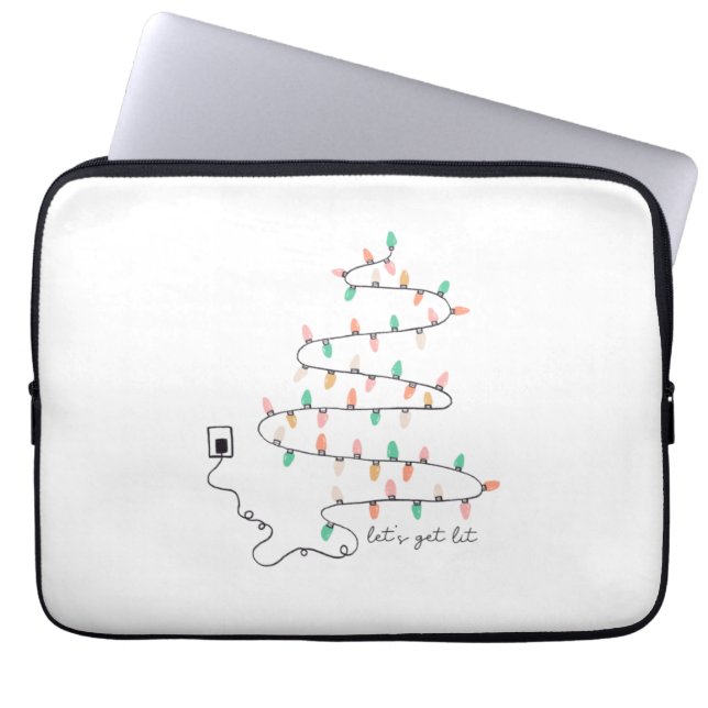 Julafton Gift, låt det bli lätt Laptop Fodral (Framsidan)