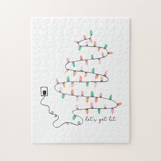 Julafton Gift, låt det bli lätt Pussel (Vertikal)