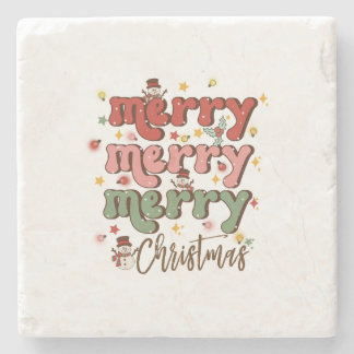 Julafton Gift Merry God jul Stenunderlägg