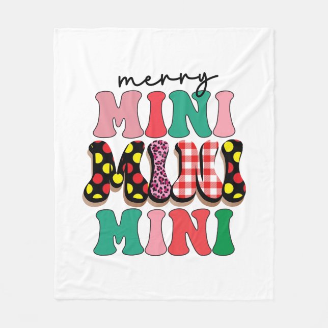 Julafton Gift Merry Mimi Fleecefilt (Framsidan)