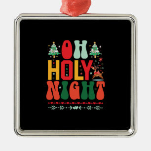 Julafton Gift Oh Heliga Natt Julgransprydnad Metall