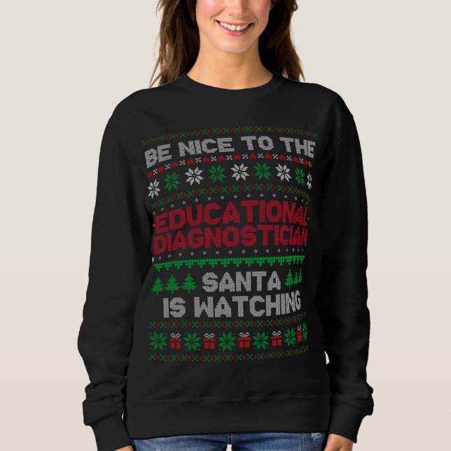 Julafton Gift Physical Education Teacher Ugly Swea T Shirt (Framsida)