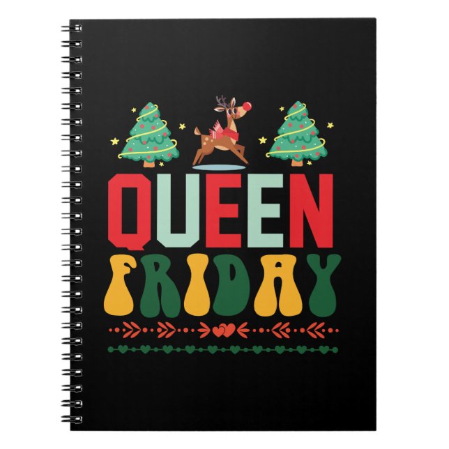 Julafton Gift Queen Fredag Anteckningsbok (Framsidan)