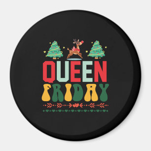 Julafton Gift Queen Fredag Magnet