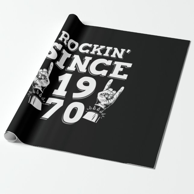 Julafton Gift | Rockin sedan 1970 Presentpapper (Utrullad)