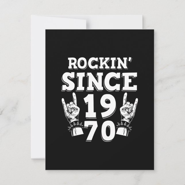 Julafton Gift | Rockin sedan 1970 Tack Kort (Framsida)