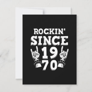Julafton Gift Rockin sedan 1970 Tack Kort