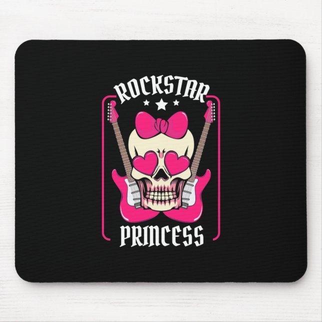Julafton Gift | Rockstar Princess Skull Musmatta (Framsidan)
