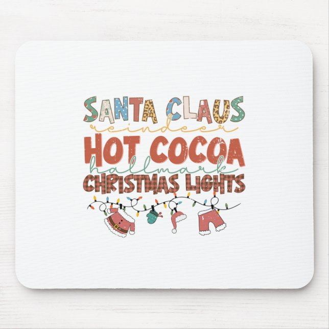 Julafton Gift Santa Clausjul Ljus Musmatta (Framsidan)