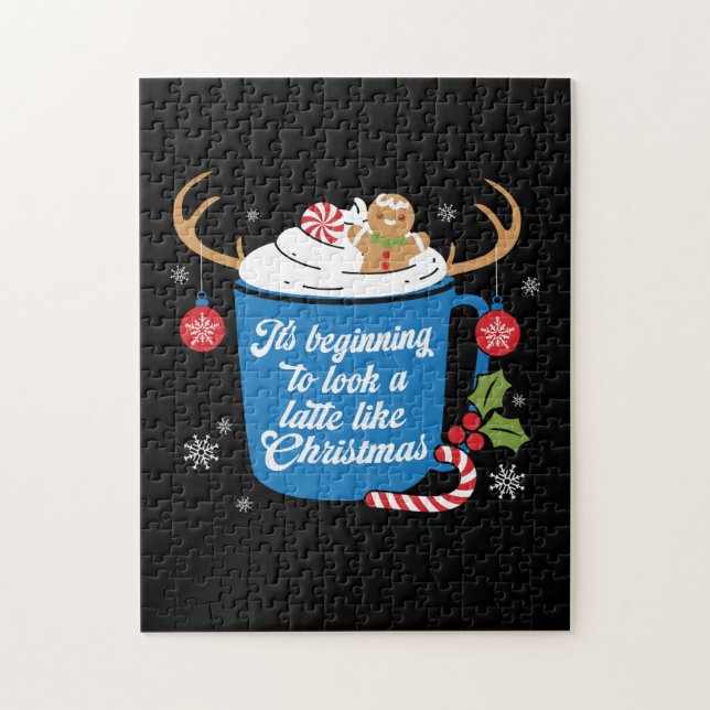 Julafton Gift ser ut som jul Pussel (Vertikal)