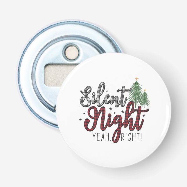 Julafton Gift Silent Natt Ja Flasköppnare (Framsidan)