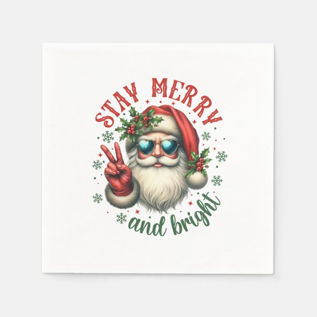 Julafton Gift Stanna Merry Pappersservett (Framsidan)