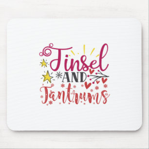 Julafton Gift   Tinsel och tantrum Musmatta