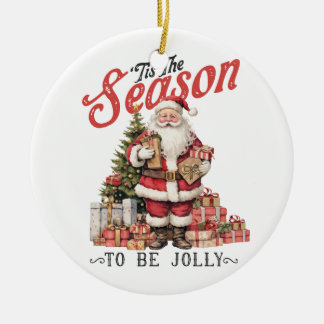 Julafton Gift Tis Season Julgransprydnad Keramik