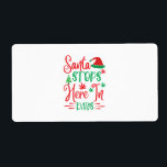 Julafton Gift tomten stannar här i dagar Fraktsedel<br><div class="desc">Julafton Gift tomten stannar här i dagar</div>