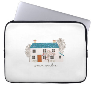 Julafton Gift Warm Önskemål Laptop Fodral