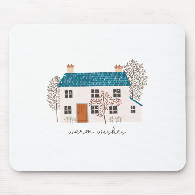 Julafton Gift Warm Önskemål Musmatta (Framsidan)