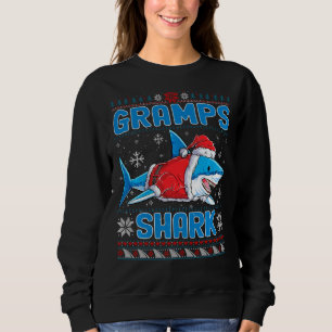 Julafton Gramps Santa Shark Älskare-julfamiljen Ug T Shirt