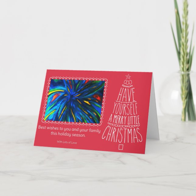 JULAFTON GREETINGKORT HELGKORT (Framsida)