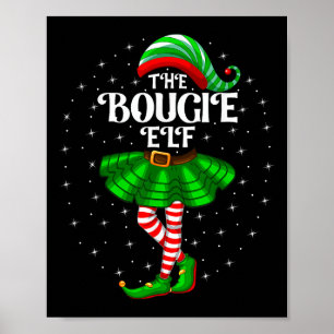 Julafton Group Matching Women Girls the Bougie Elf Poster