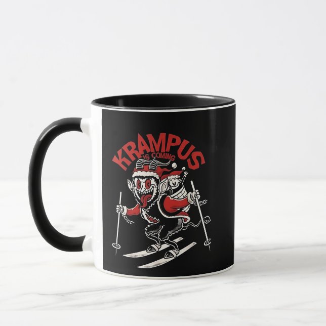 Julafton Gruss Vom Krampus jul Djävulen Mugg (Vänster)