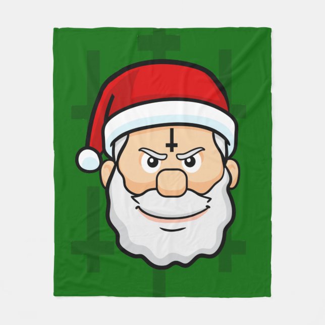 julafton hail Santa Fleecefilt (Framsidan)