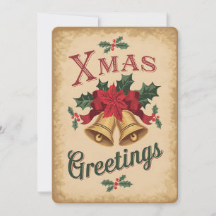 Julafton Hälsning Helgdag Card Julkort