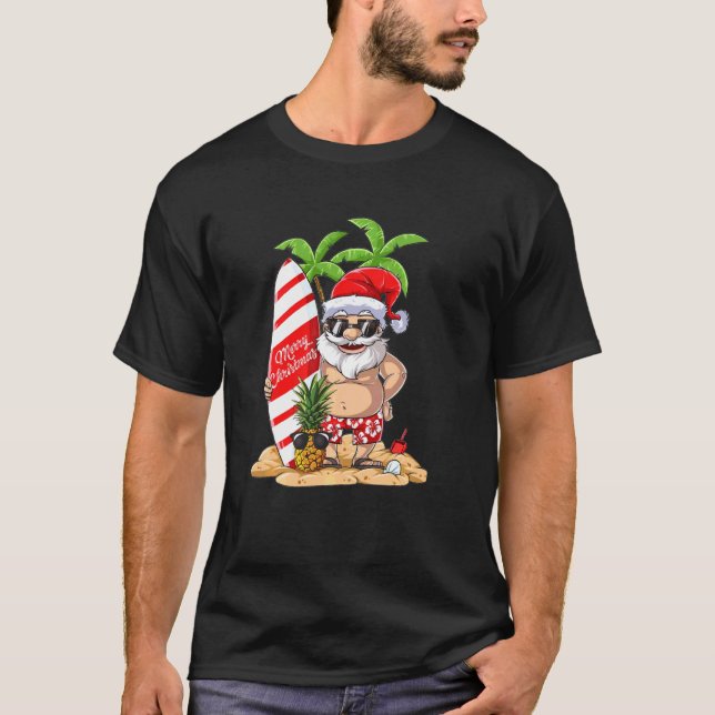 Julafton Hawaii Julsötare Jul Tee (Framsida)