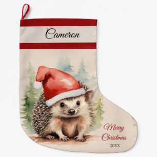 Julafton Hedgehog-julklapp Stor Julstrumpa
