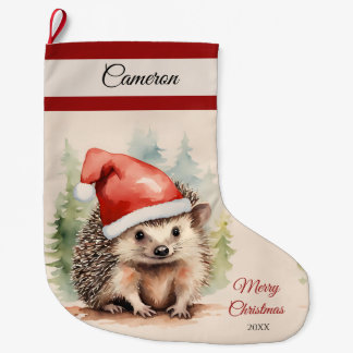 Julafton Hedgehog-julklapp Stor Julstrumpa