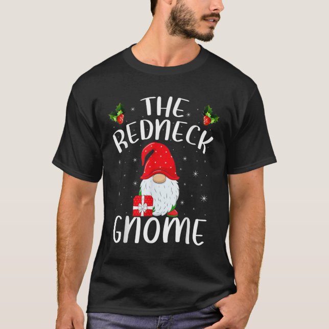 Julafton Helgdag-familjen som matchar Rednackens G T Shirt (Framsida)