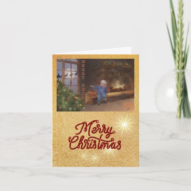 julafton helgkort (Framsida)