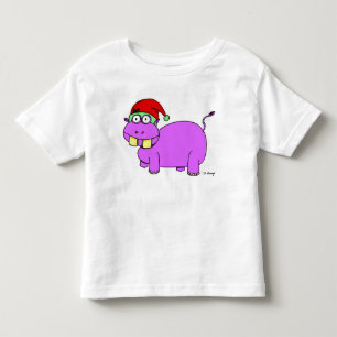Julafton Hippo Småbarn T-Shirt