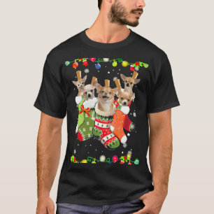Julafton Hund Chihuahua jul Ljus T Shirt