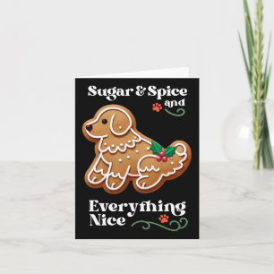 Julafton Hund Gingerbröd Socker Sice Julkaka Kort