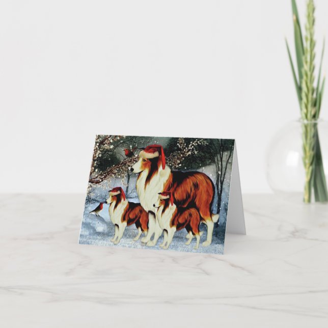 Julafton Hundsjäl Helgkort (Framsida)