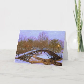 Julafton i parkera helgkort