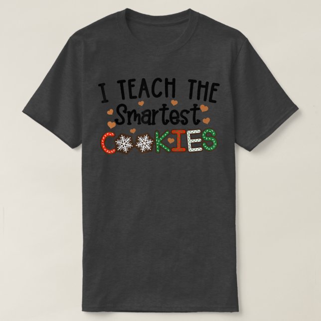 Julafton I Teach, den smartaste julen T Shirt (Design framsida)