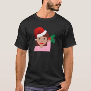 julafton informationsflicka emoji tee