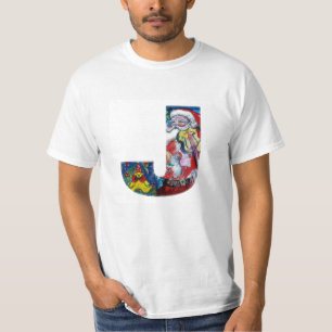 JULAFTON J BREV /JULTOMTEN MED VIOLIN MONOGRAM T SHIRT